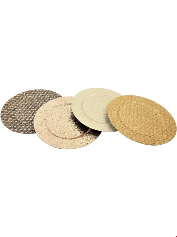 GALA Набор 4 подставки под тарелку , диам 33 см полипропилен